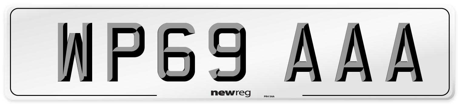WP69 AAA Number Plate from New Reg